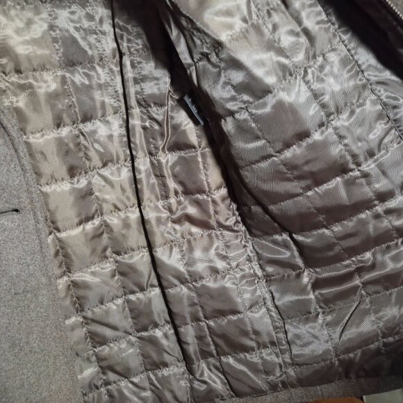 Kenneth Cole Reaction Chestnut Double-Breasted Peacoat Men's Small Wool Blend - Picture 7 of 9